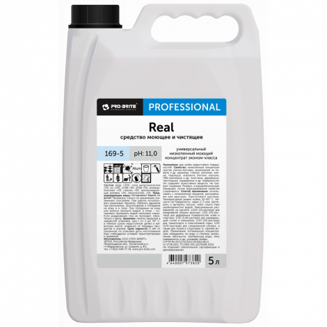 Низкопенный моющий концентрат эконом-класса - Pro-Brite Real 5л