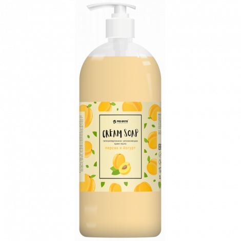 Увлажняющее крем-мыло - Pro-Brite Cream Soap «Персик и йогурт» 1 л